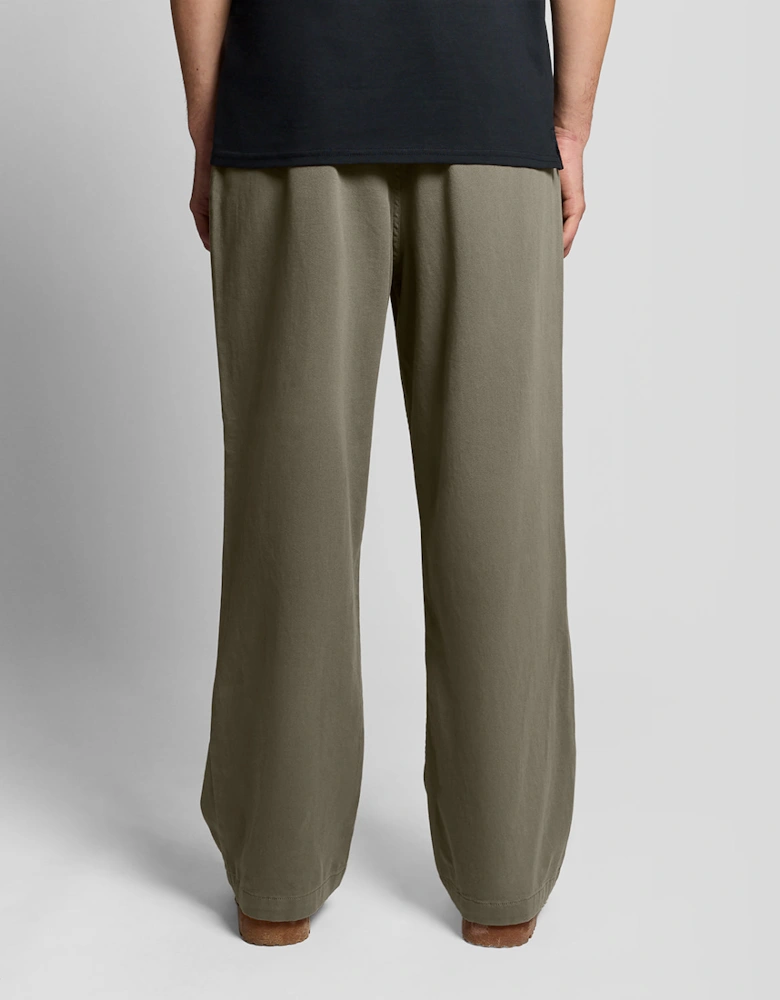 Washed Pleated Trousers