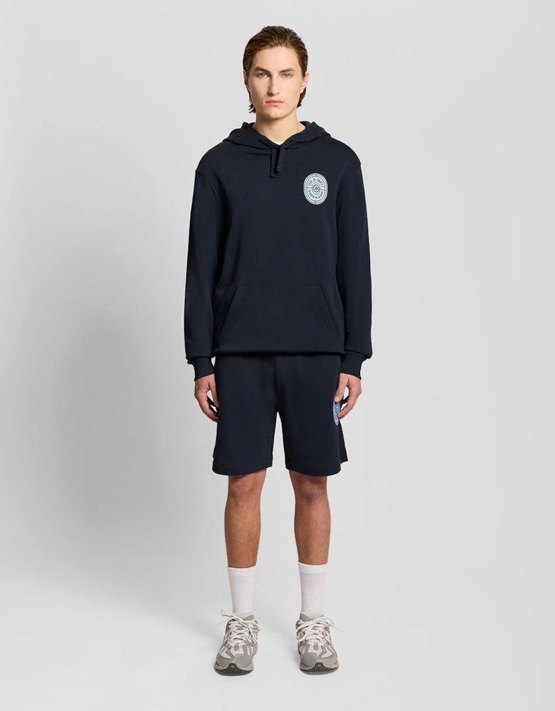 Graphic Badge Cotton Hoodie