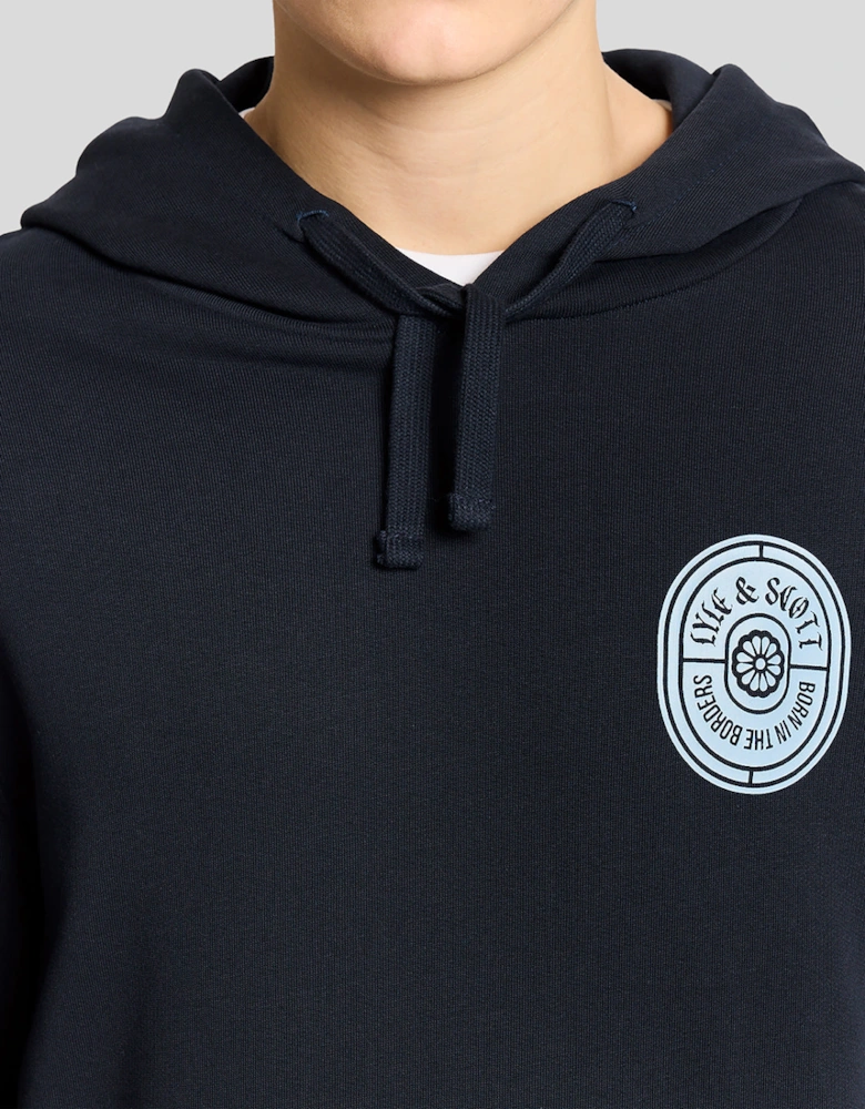 Graphic Badge Cotton Hoodie