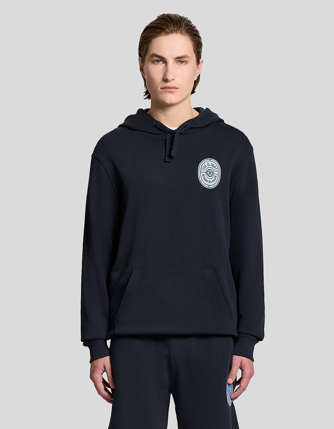 Graphic Badge Cotton Hoodie