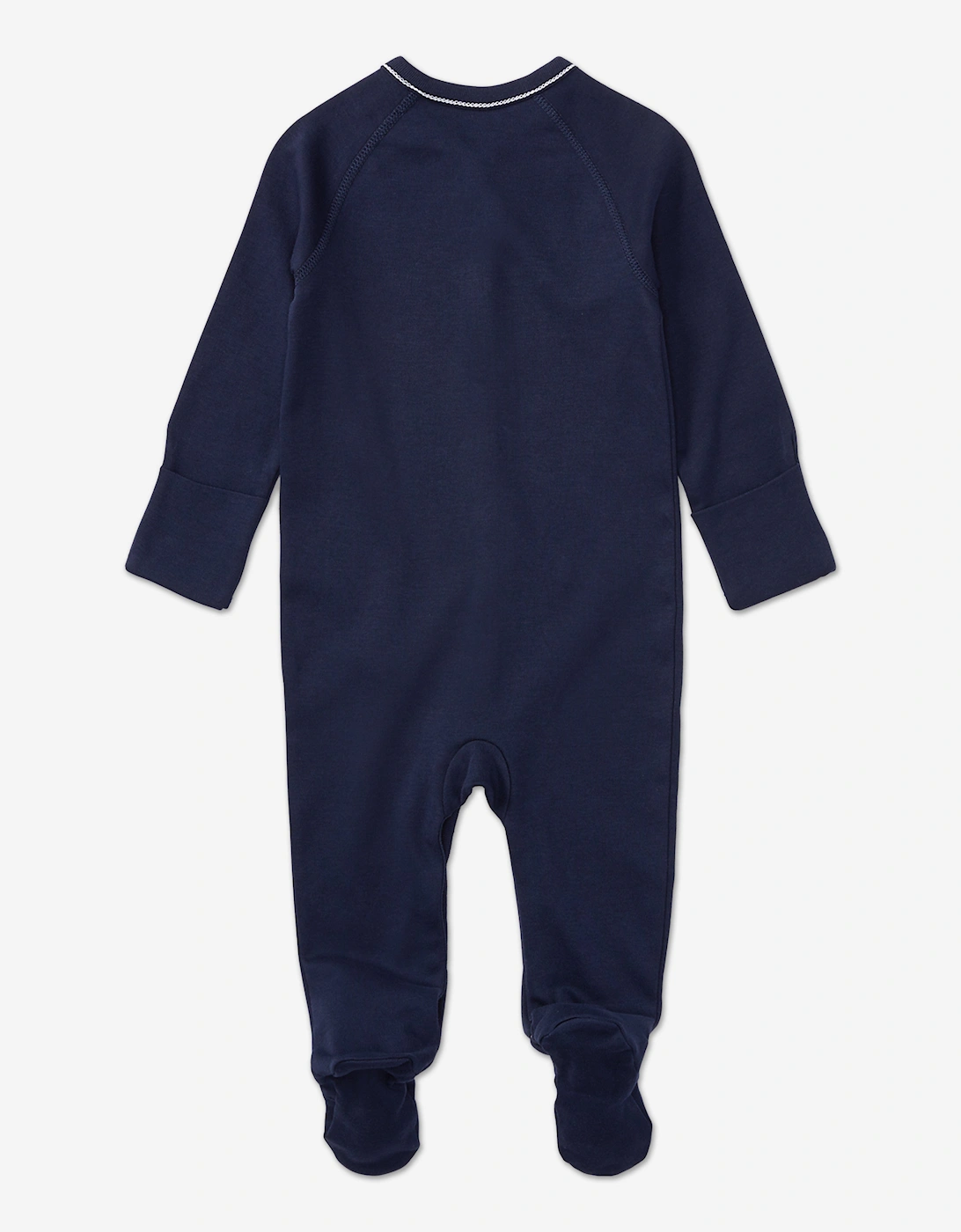 Baby Boys Logo Babygrow in Navy