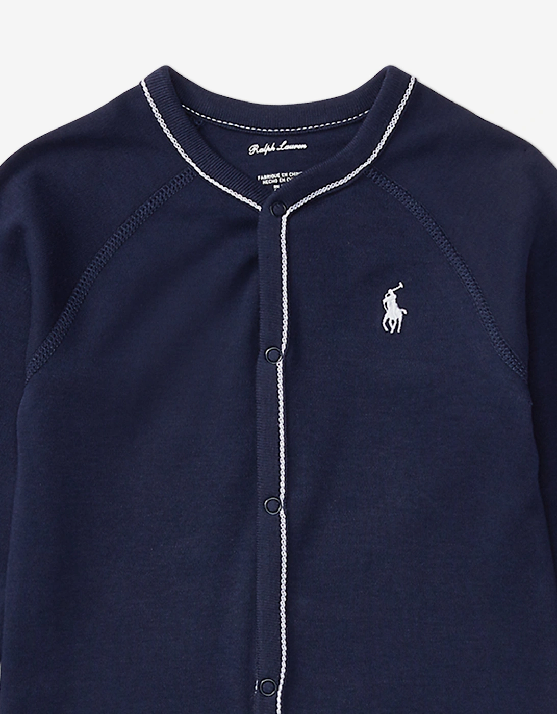 Baby Boys Logo Babygrow in Navy