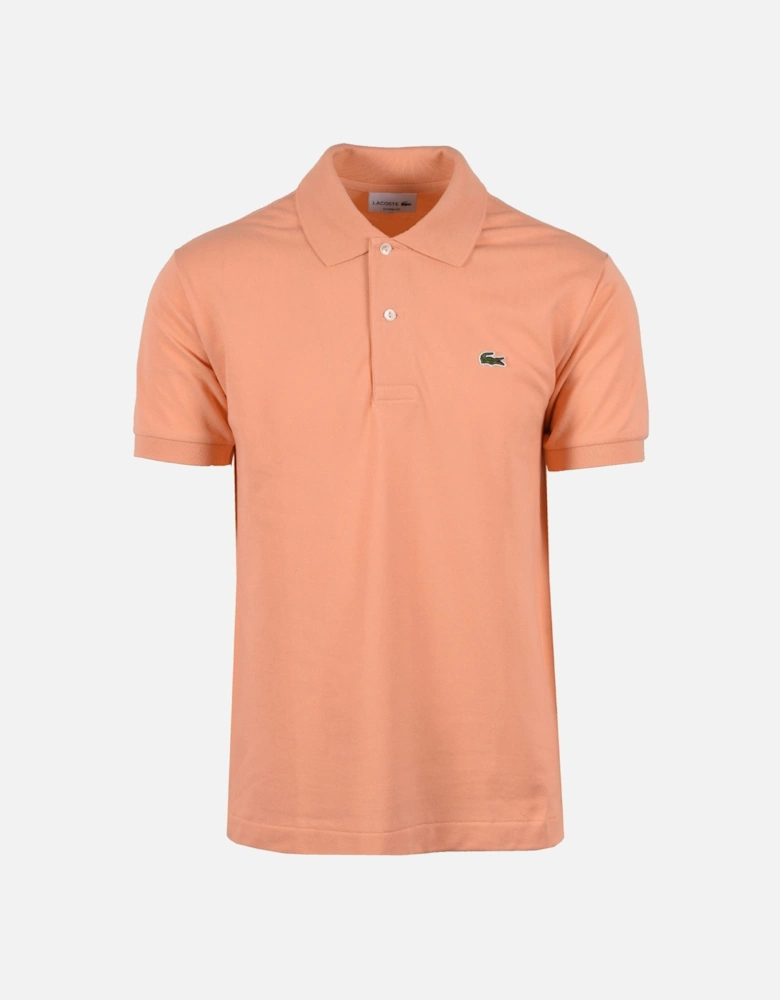 L.12.12 Piqu?? Cotton Polo Peach