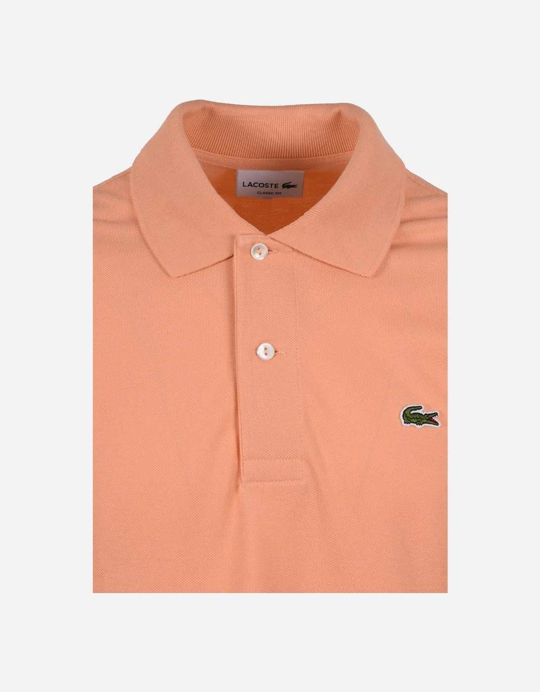 L.12.12 Piqu?? Cotton Polo Peach