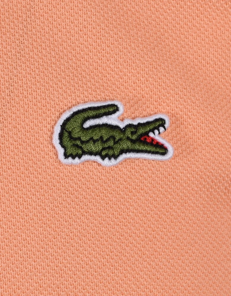 L.12.12 Piqu?? Cotton Polo Peach