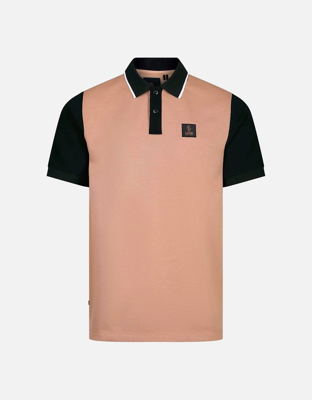 Saddleworth Short Sleeve polo shirt fawn, 7 of 6