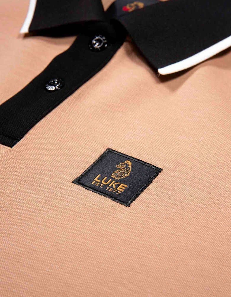 Saddleworth Short Sleeve polo shirt fawn