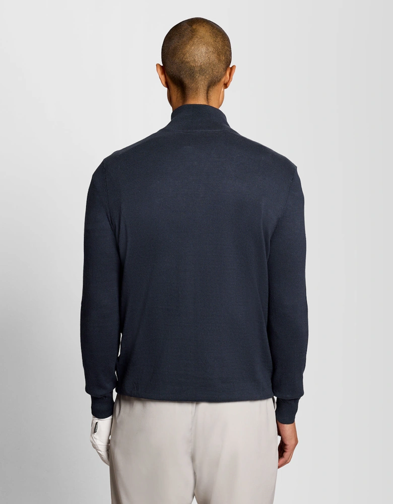 Cotton Tipped 1/4 Zip Jumper