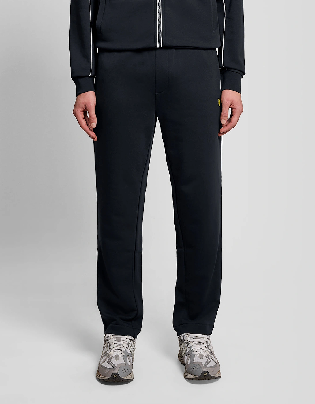 Straight Leg Piped Track Pants
