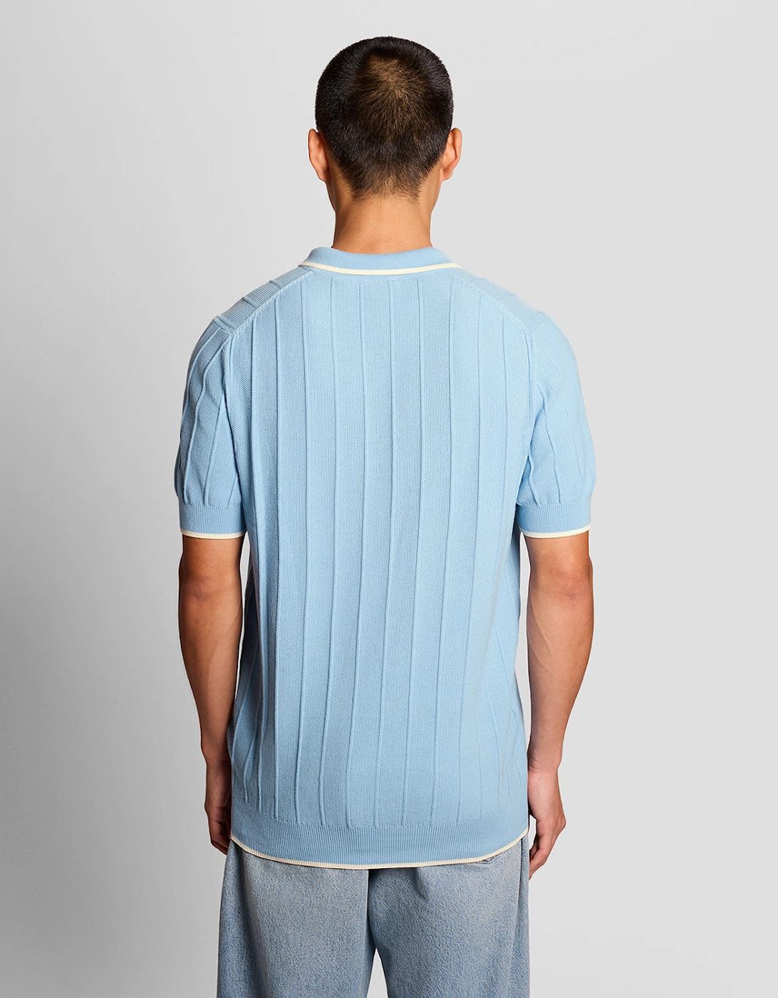 Tipped Pique Knitted Polo Shirt