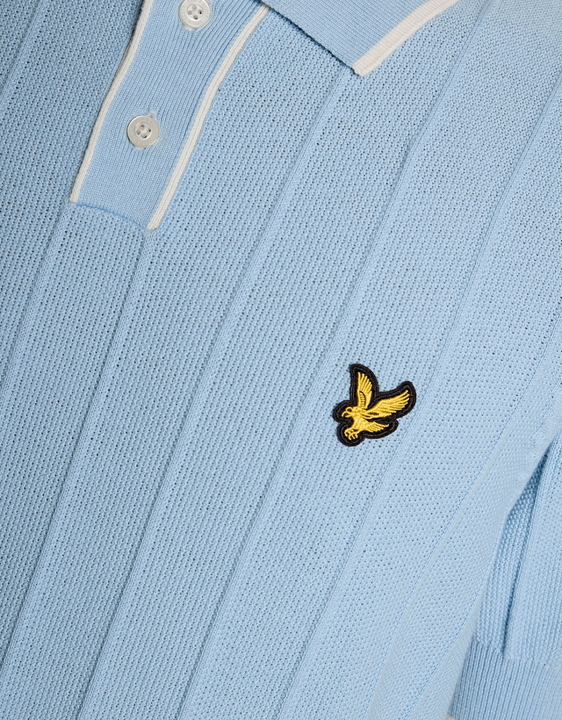 Tipped Pique Knitted Polo Shirt