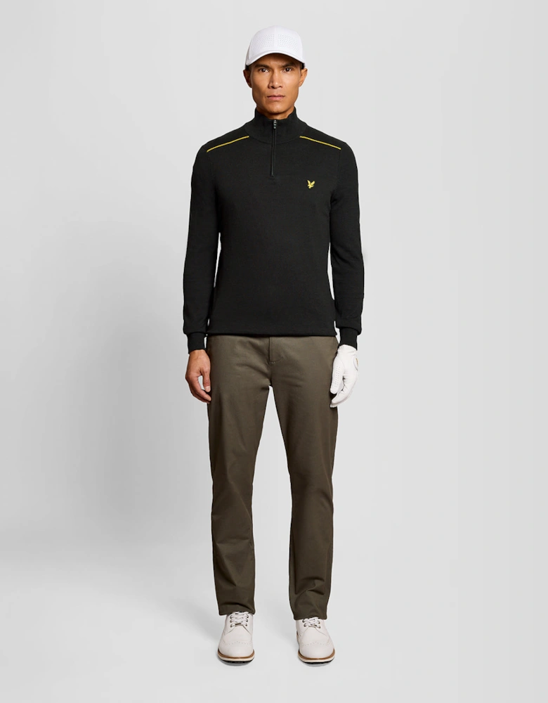 Cotton Tipped 1/4 Zip Jumper
