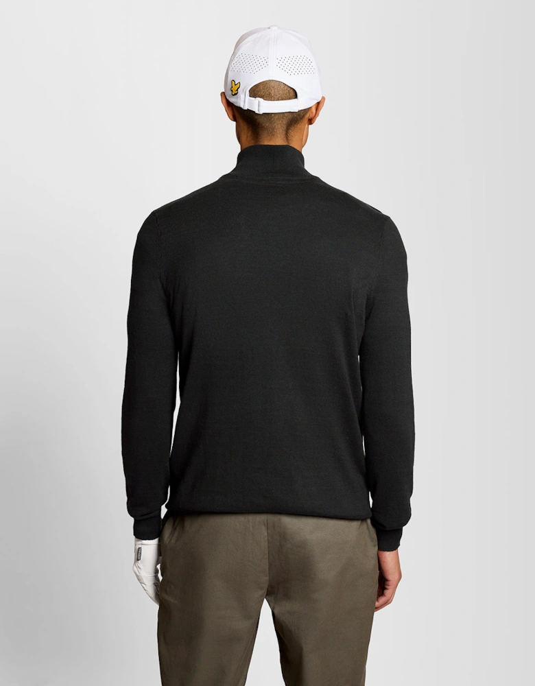 Cotton Tipped 1/4 Zip Jumper