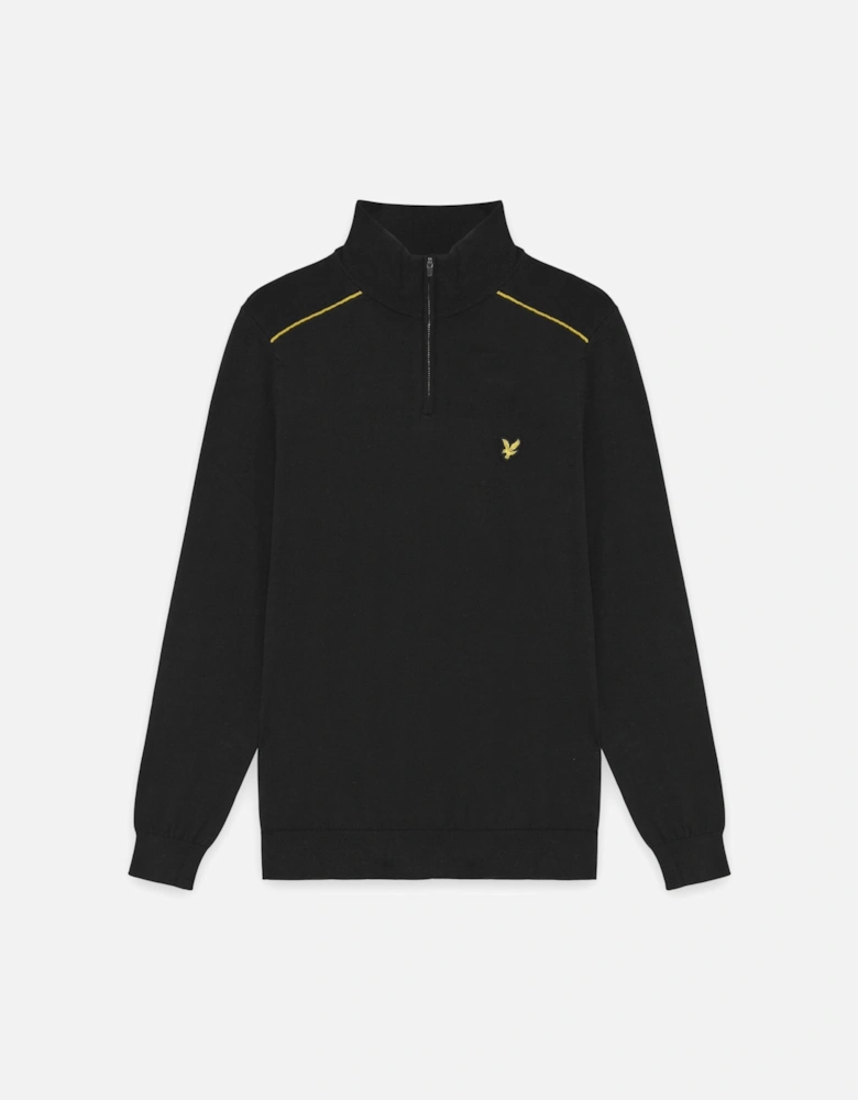 Cotton Tipped 1/4 Zip Jumper