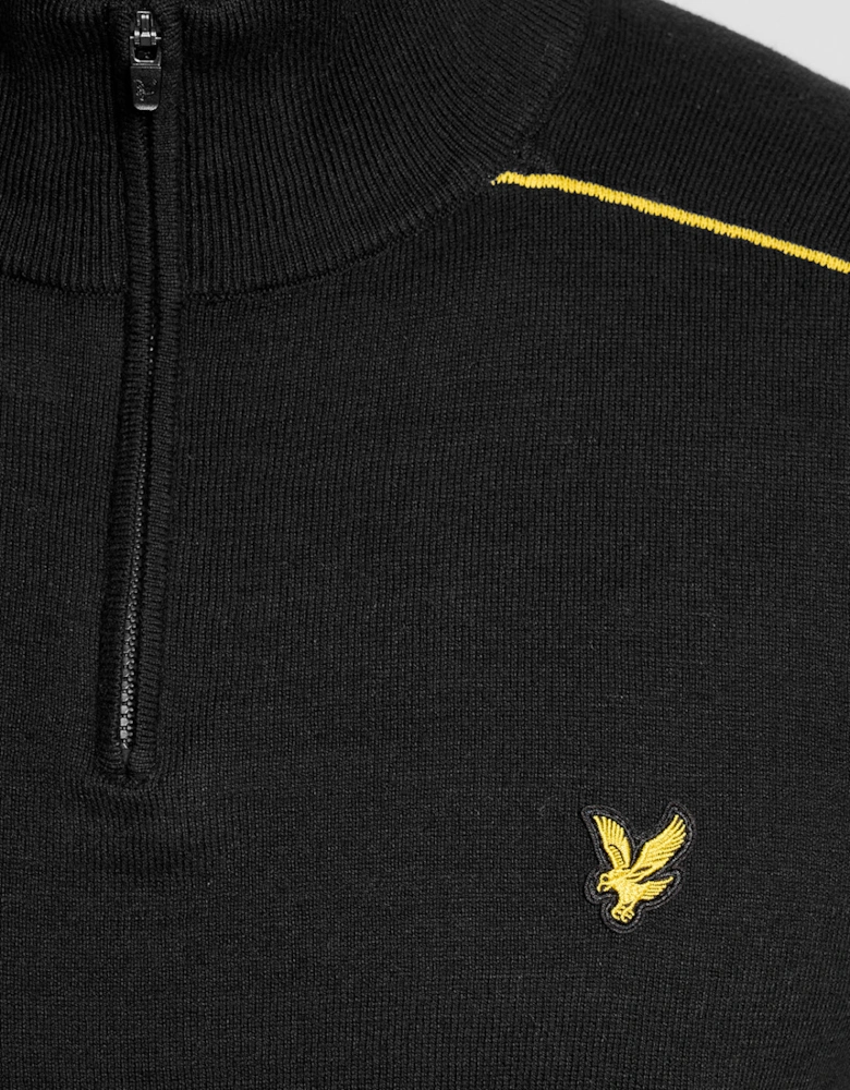 Cotton Tipped 1/4 Zip Jumper