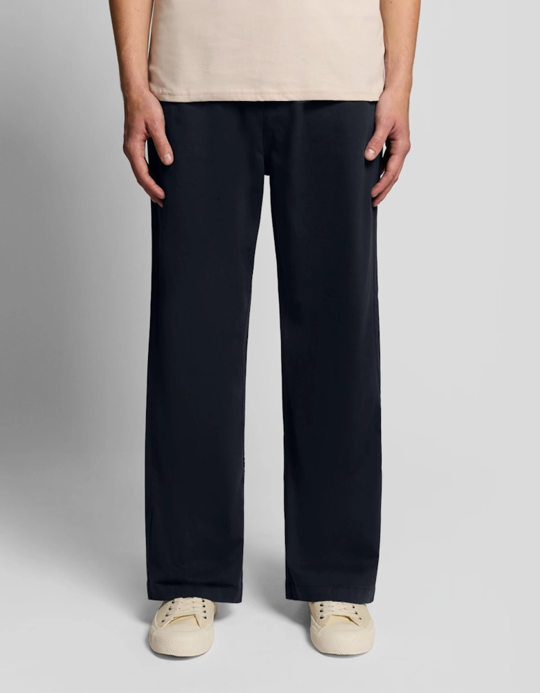 Washed Pleated Trousers