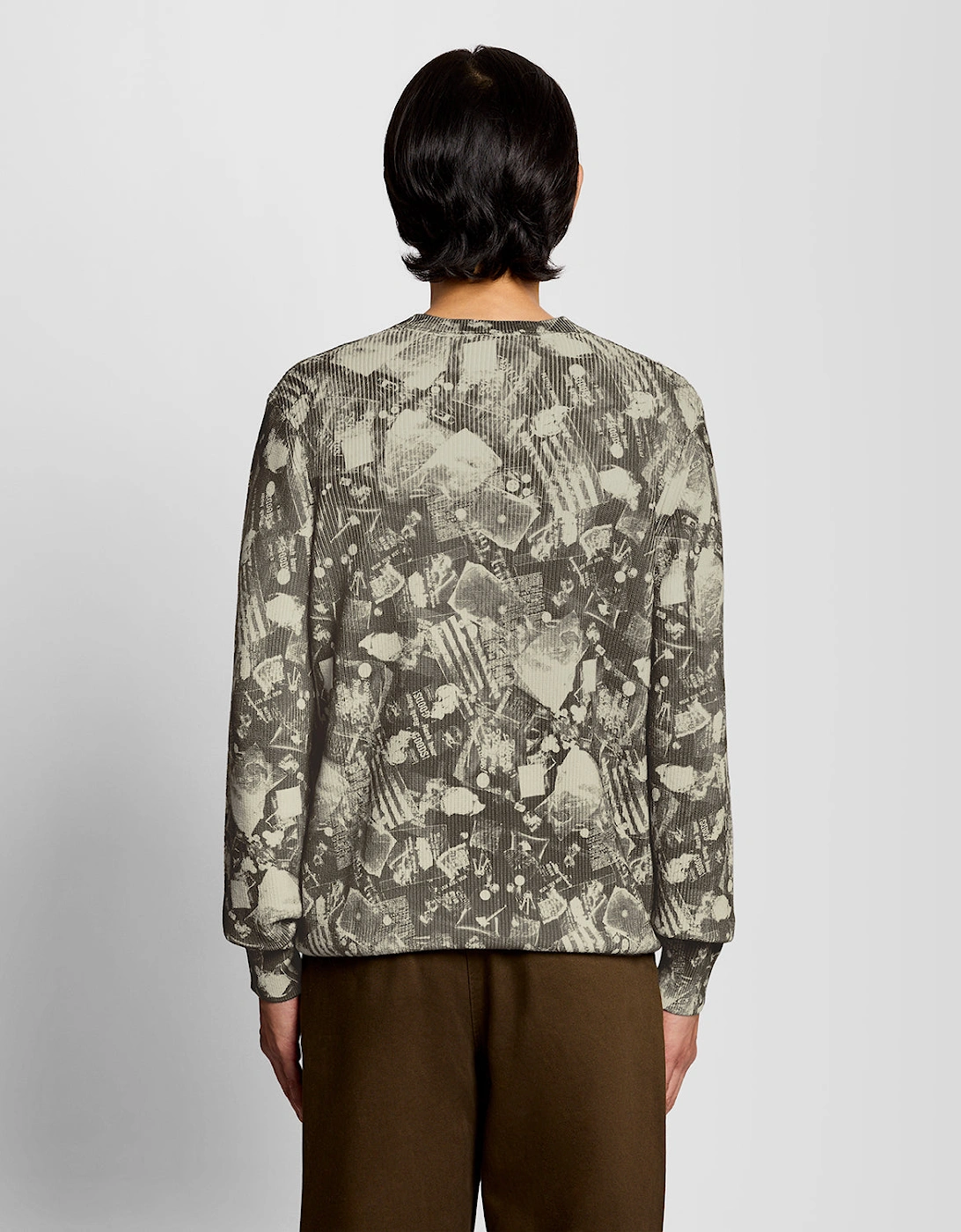 Printed Crew Neck Jumper