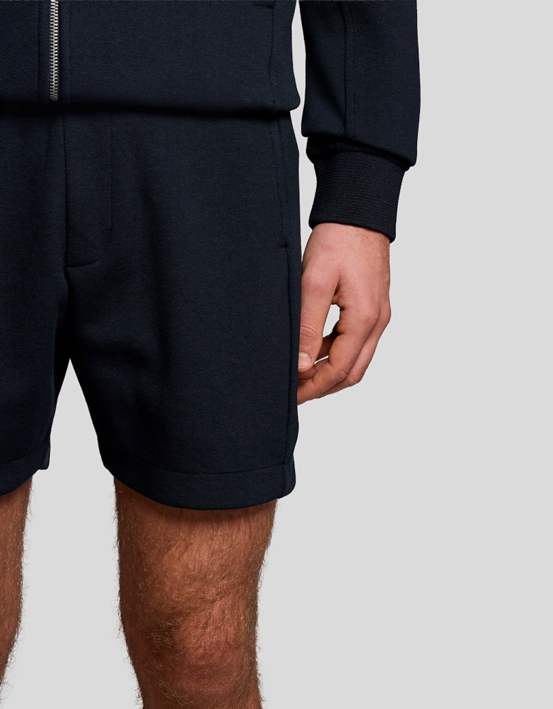 Cotton Blend Track Sweat Shorts