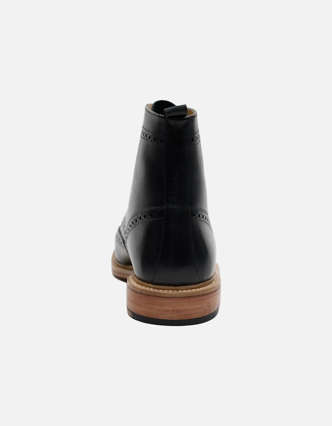 Walter Brogue Leather Men's Brown Boots