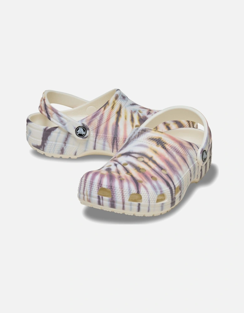 Classic Tie Dye Clog Thermoplastic Women's Chalk/Multi Clogs