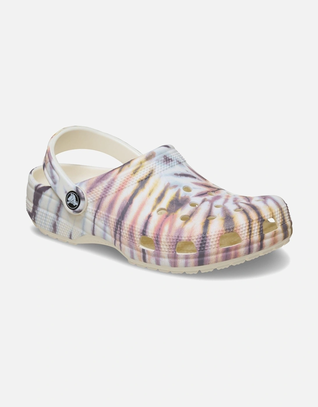 Classic Tie Dye Clog Thermoplastic Women's Chalk/Multi Clogs, 7 of 6