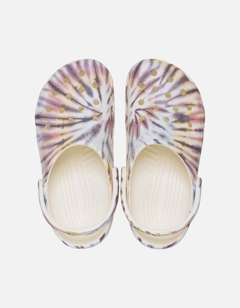 Classic Tie Dye Clog Thermoplastic Women's Chalk/Multi Clogs