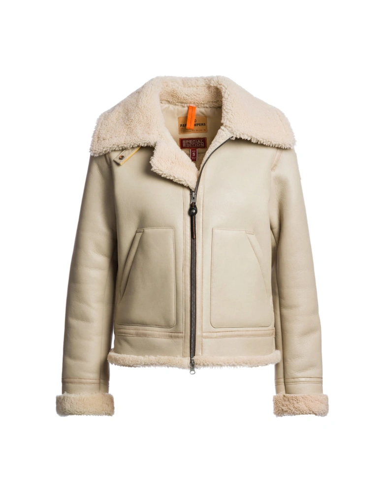 Gialean Special Oat Brown Leather Jacket