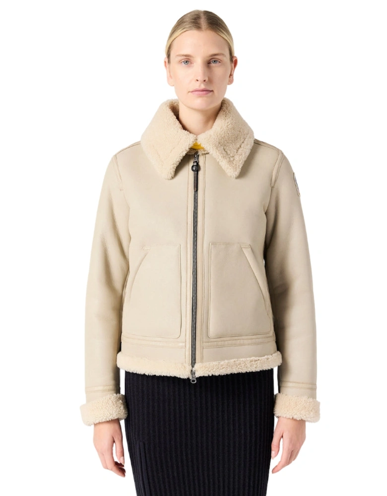 Gialean Special Oat Brown Leather Jacket