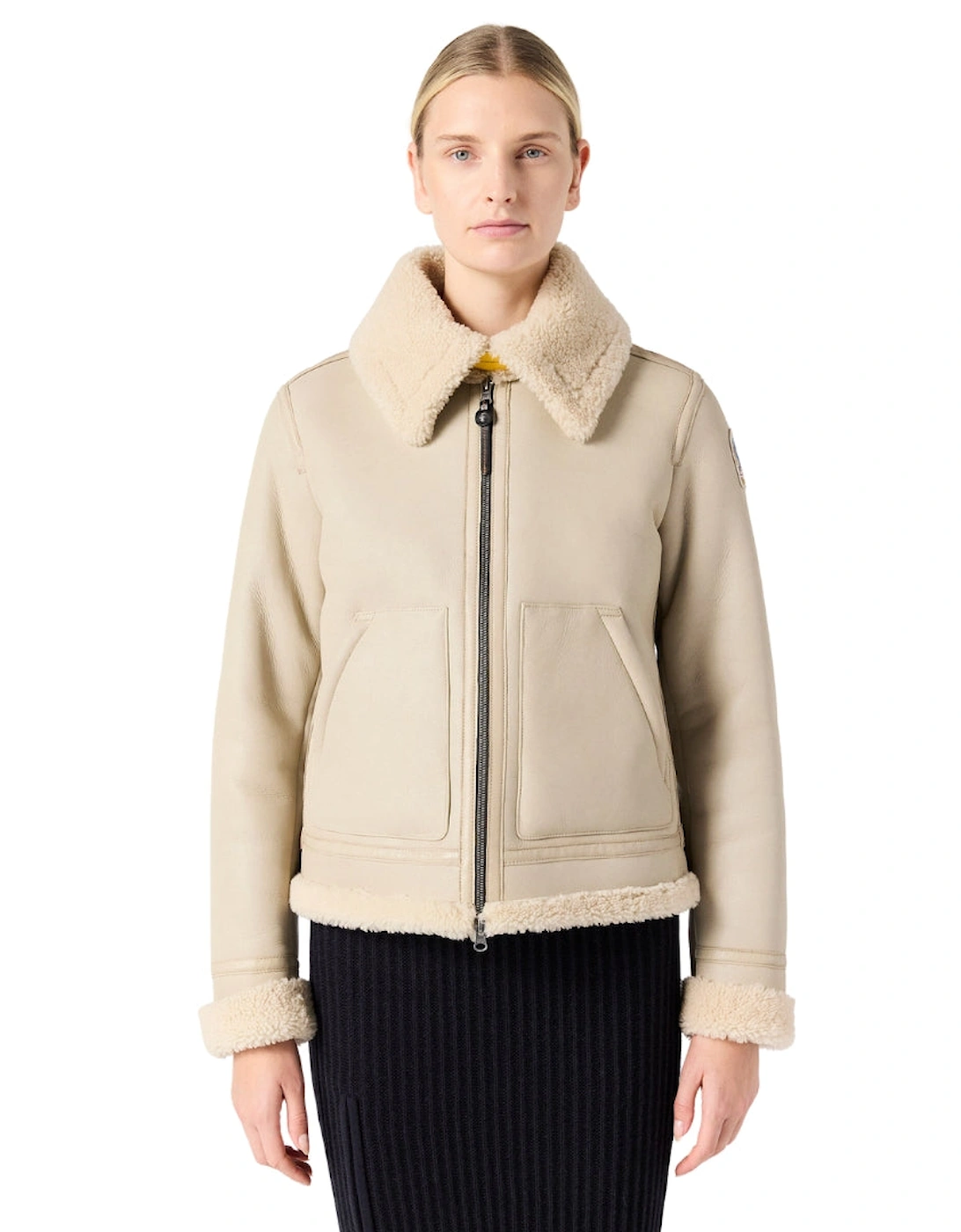 Gialean Special Oat Brown Leather Jacket