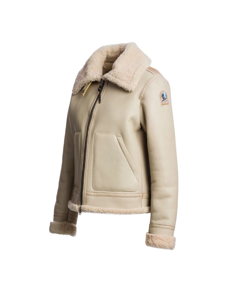 Gialean Special Oat Brown Leather Jacket