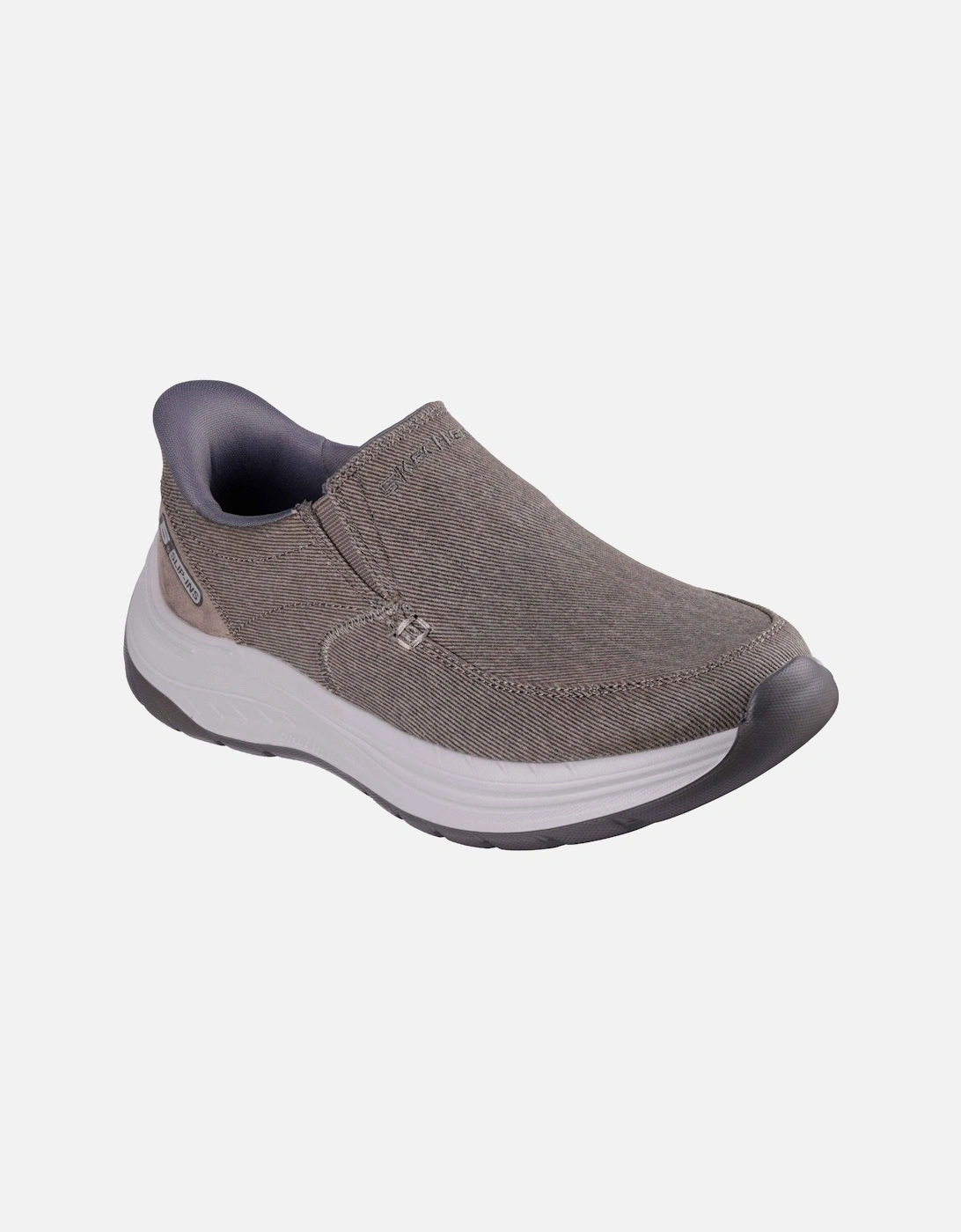Skechers Men's Grey Decklan - Gulliver Textile Taupe Standard Trainers - Size: 10