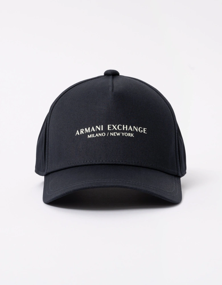 Milano/New York Logo Baseball Cap - Deep Navy UB101