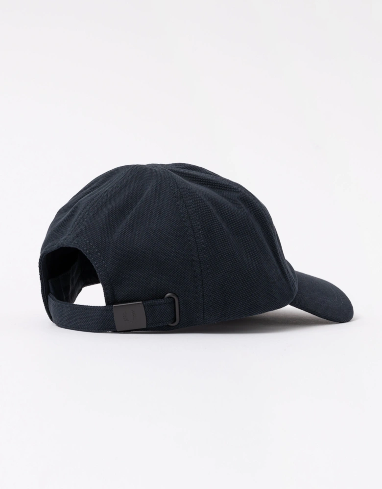 Mens Pique Classic Cap - Navy/Seagrass T73