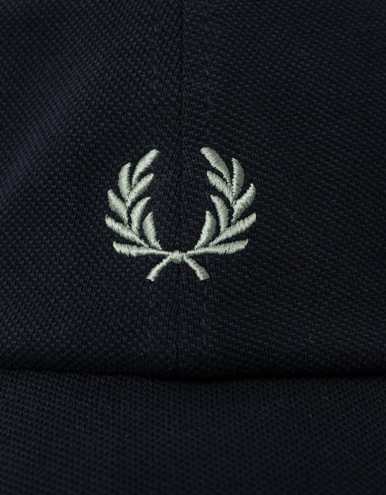 Mens Pique Classic Cap - Navy/Seagrass T73