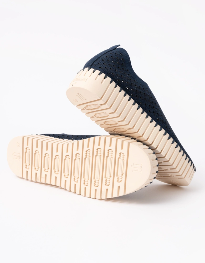 Tulip Slip-In Womens Platform Shoes - Dark Indigo 660