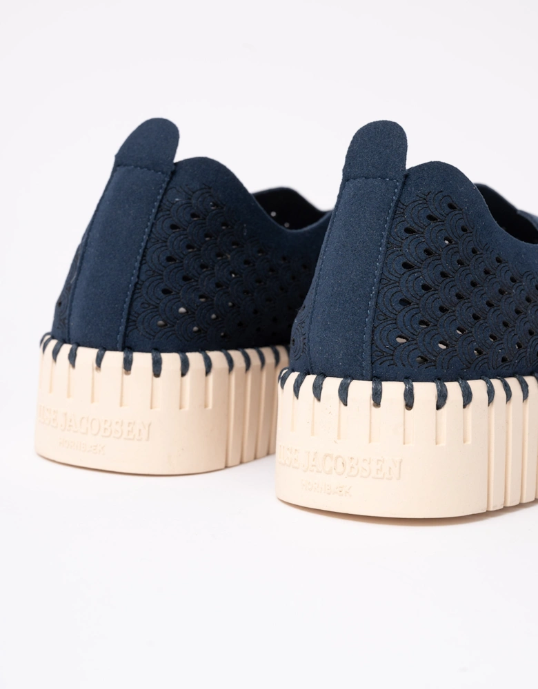 Tulip Slip-In Womens Platform Shoes - Dark Indigo 660