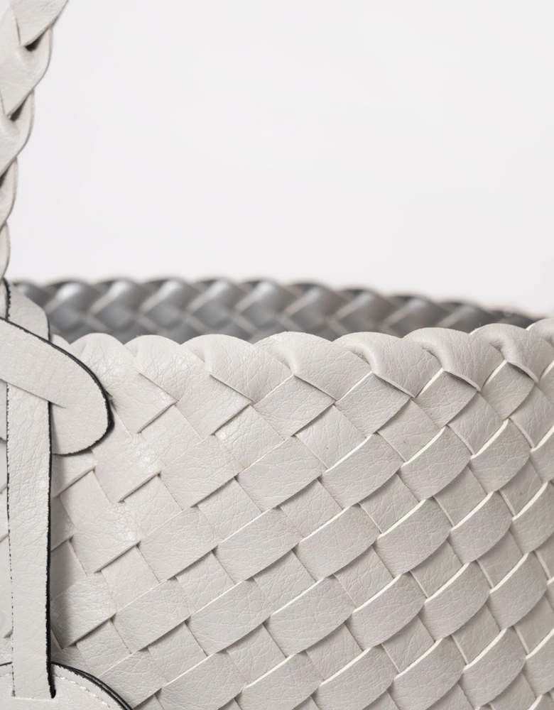 Reversible Braided Shopper - Moonstruck Silver 030710