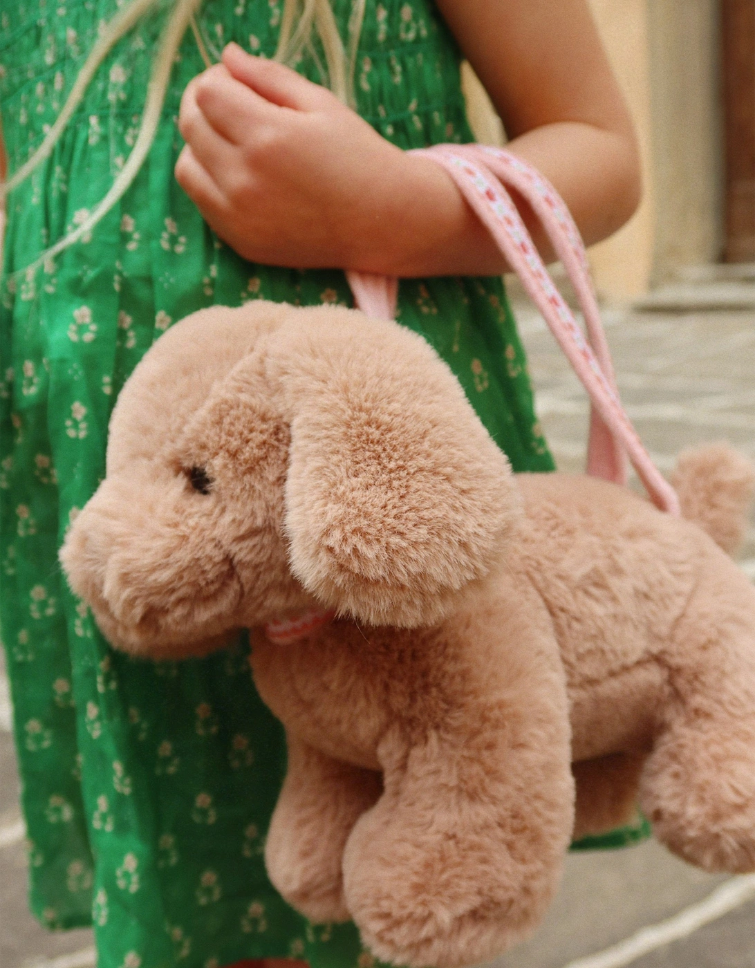 Konges Sløjd Girls Puppy Bag in Beige