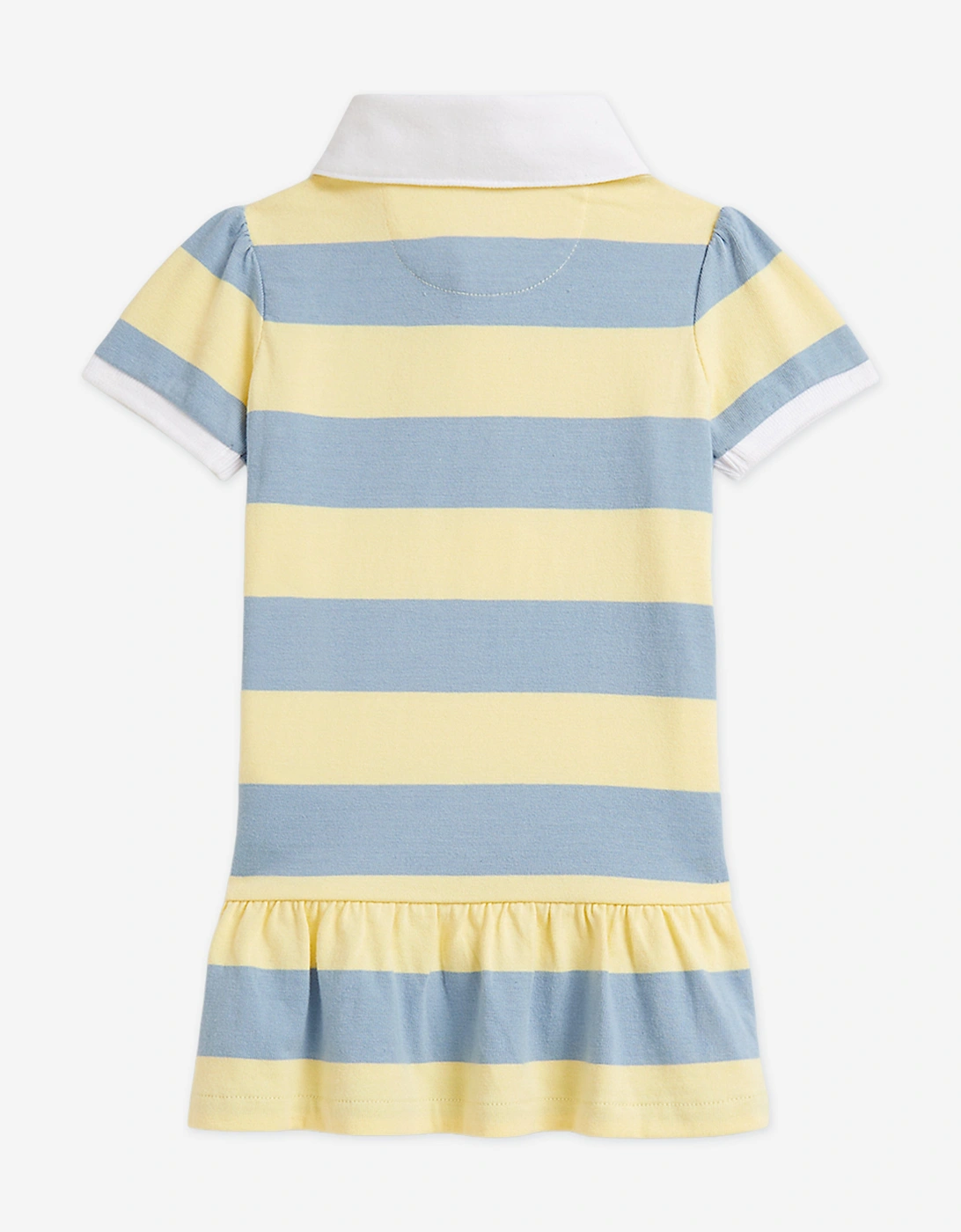 Baby Girls Striped Jersey Rugby Dress in Yellow