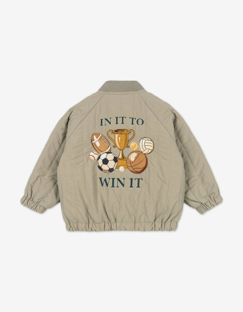 Konges Sløjd Boys Juno Bomber Jacket in Beige