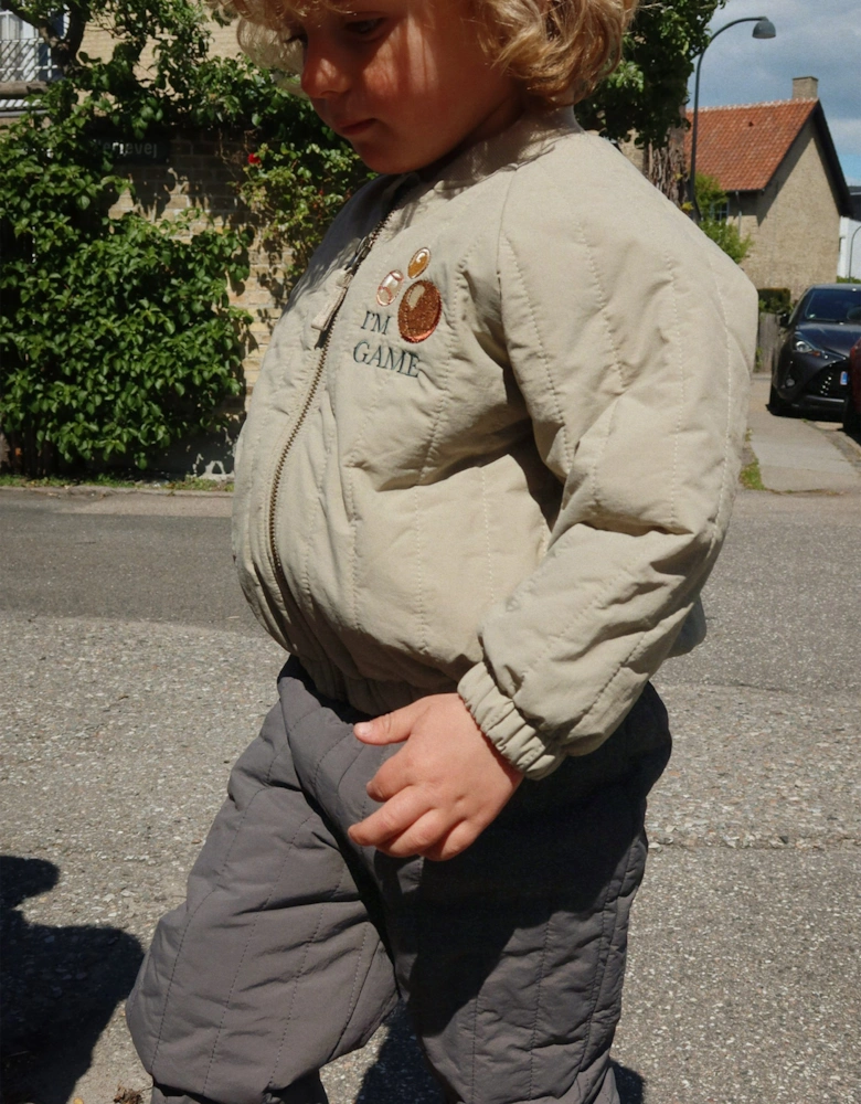 Konges Sløjd Boys Juno Bomber Jacket in Beige