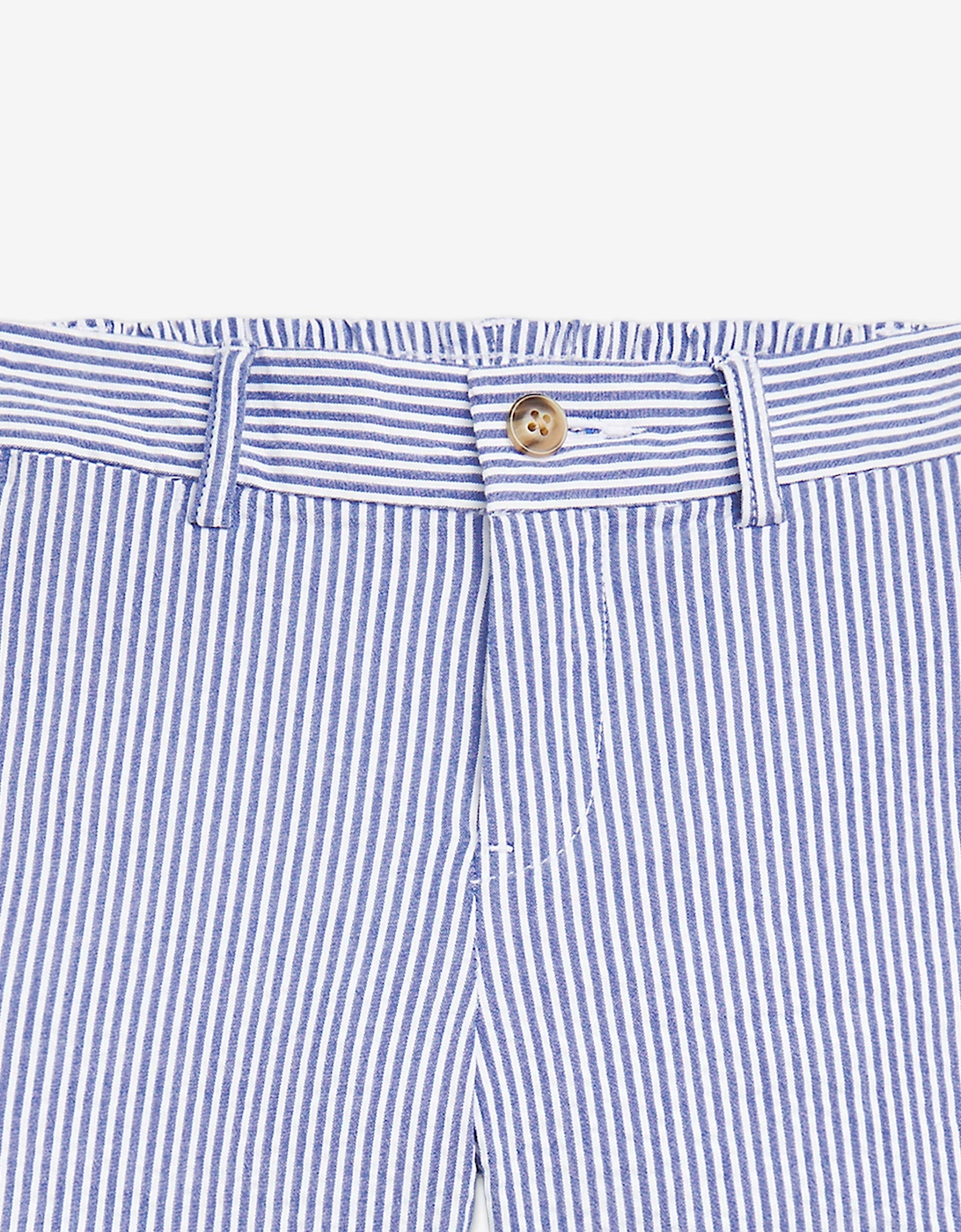 Baby Boys Seersucker Shorts in Blue