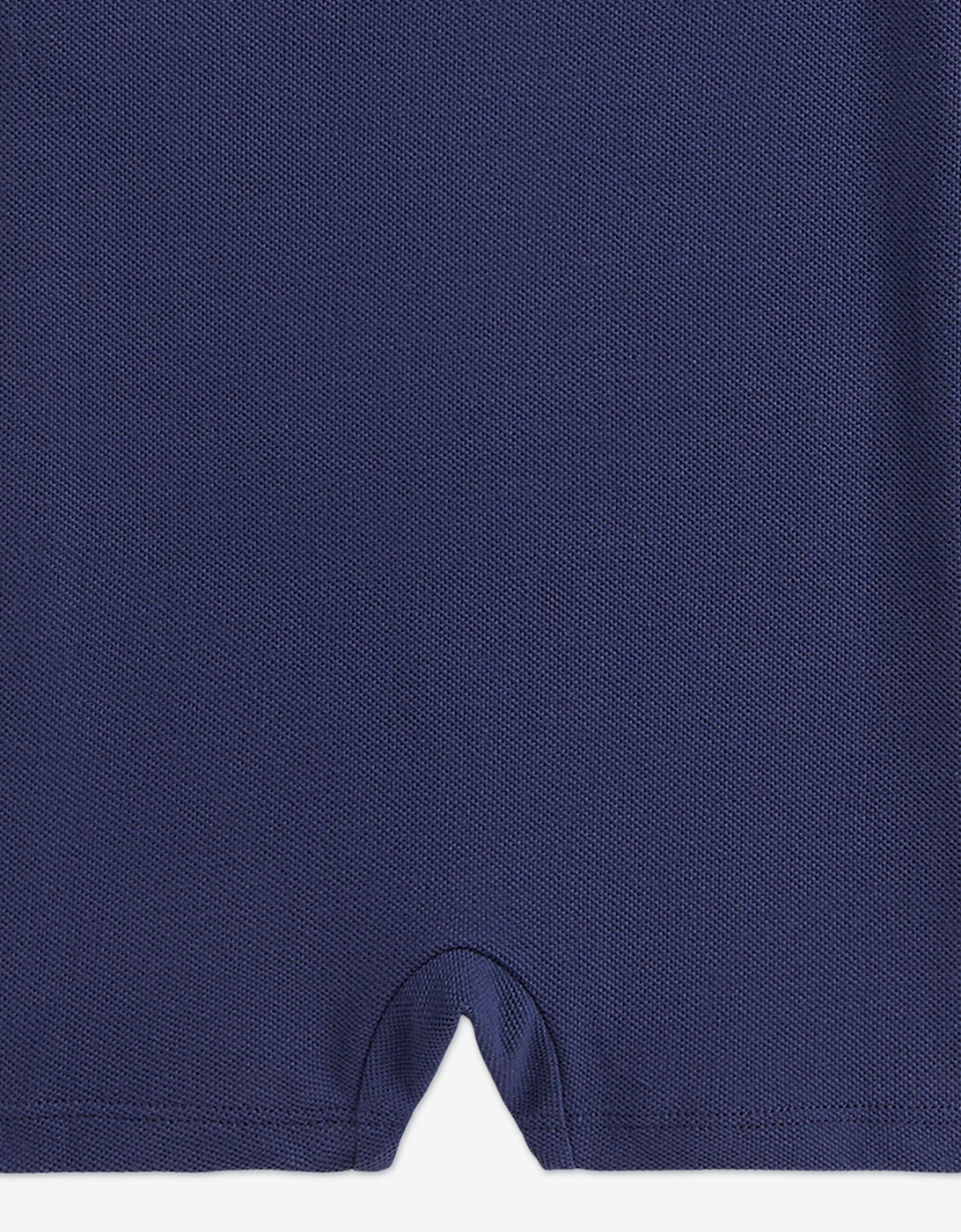 Baby Boys Polo Romper in Navy