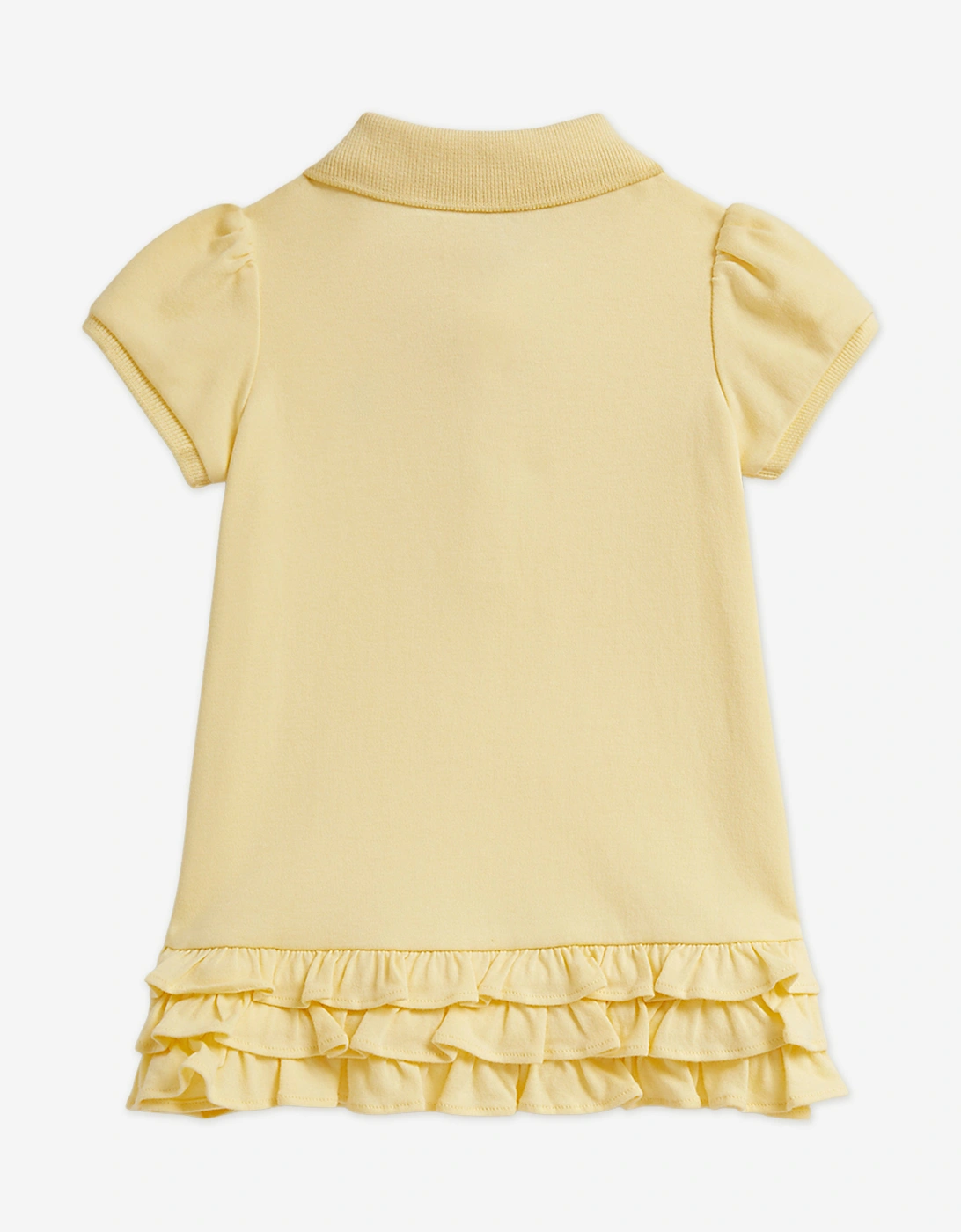 Baby Girls Ruffel Polo Dress in Yellow