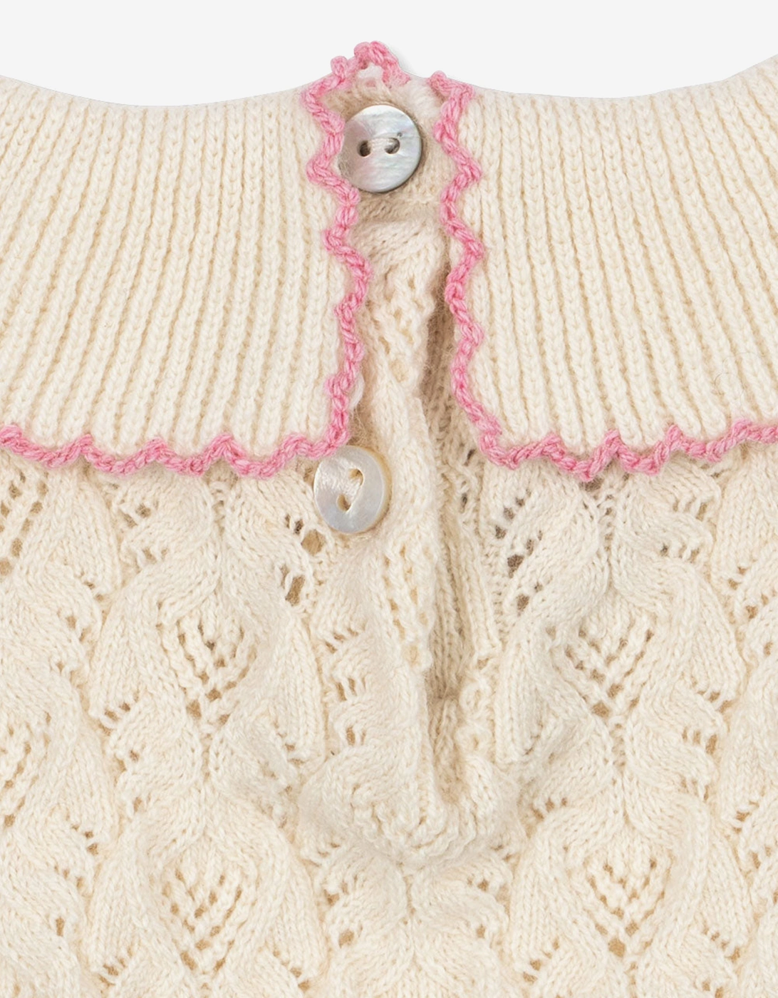 Konges Sløjd Baby Girls Rosier Bodysuit in Ivory