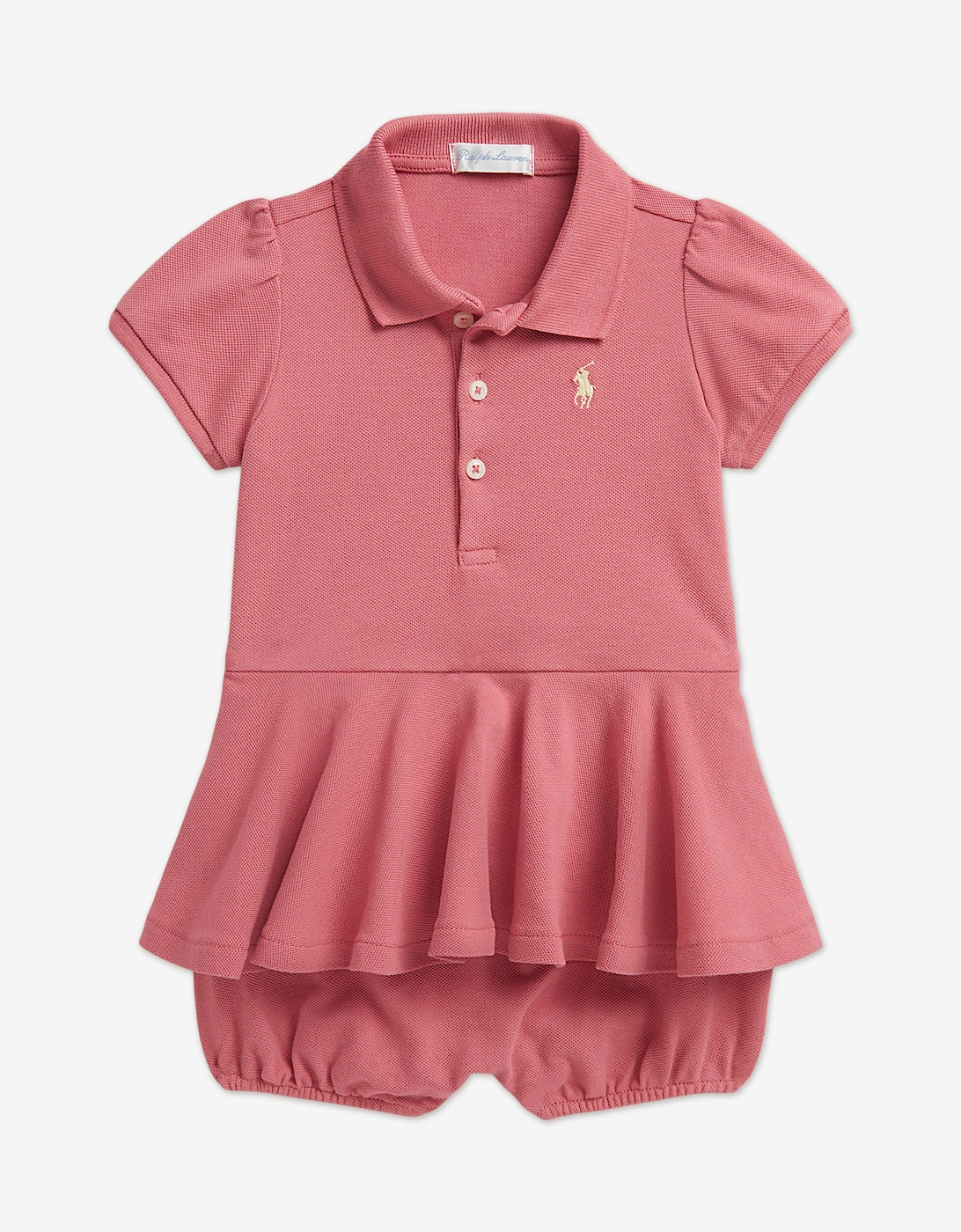 Baby Girls Peplum Romper in Pink, 5 of 4