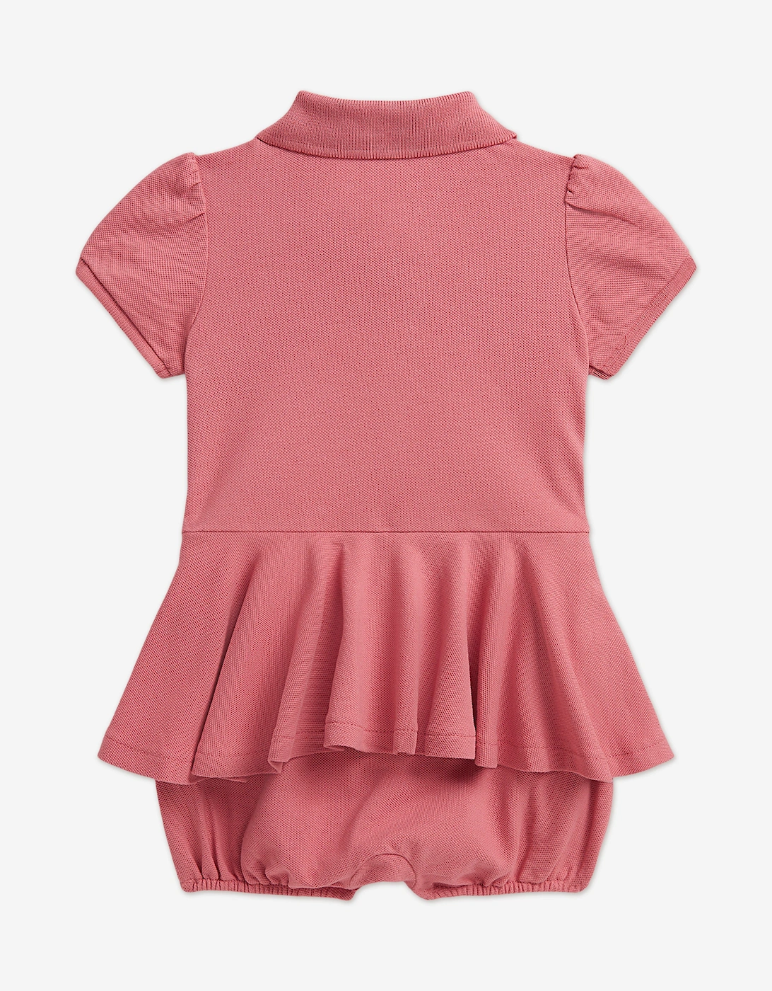 Baby Girls Peplum Romper in Pink