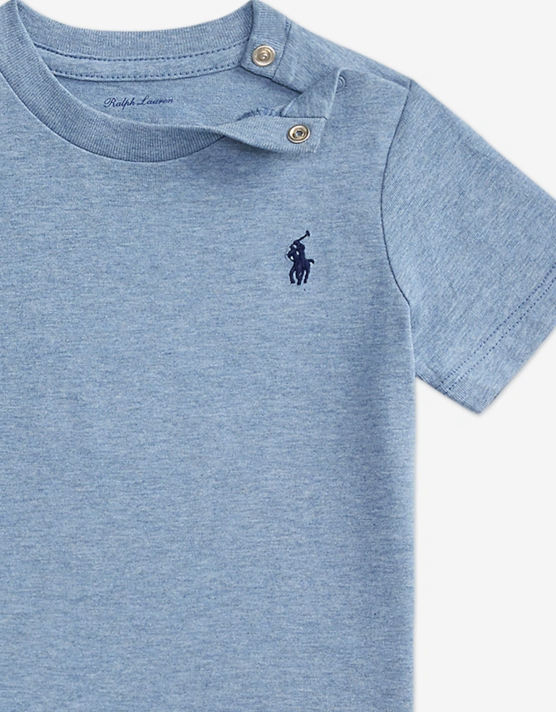 Baby Boys Logo Jersey T-Shirt in Blue