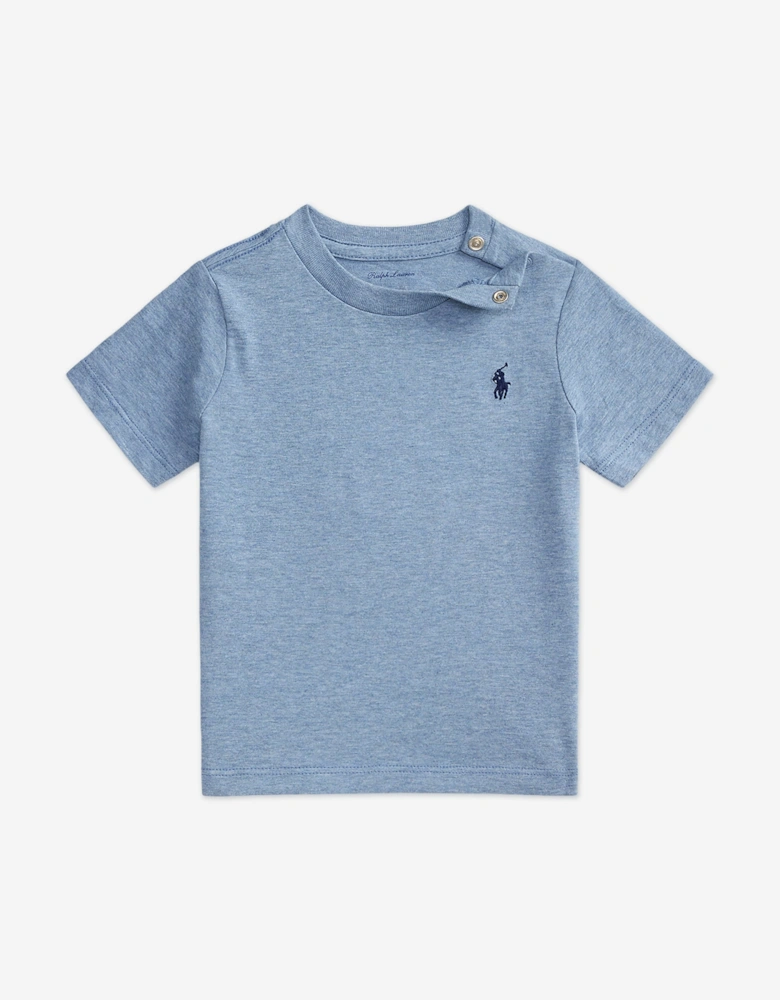 Baby Boys Logo Jersey T-Shirt in Blue