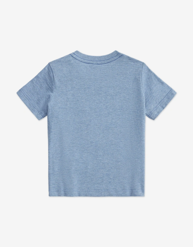 Baby Boys Logo Jersey T-Shirt in Blue